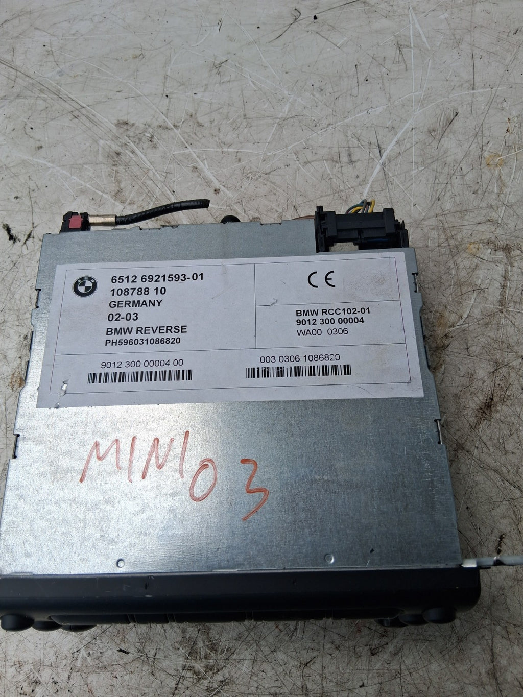 2003 MINI RADIO STEREO MULTIMEDIA CD HEAD UNIT 6512692159301