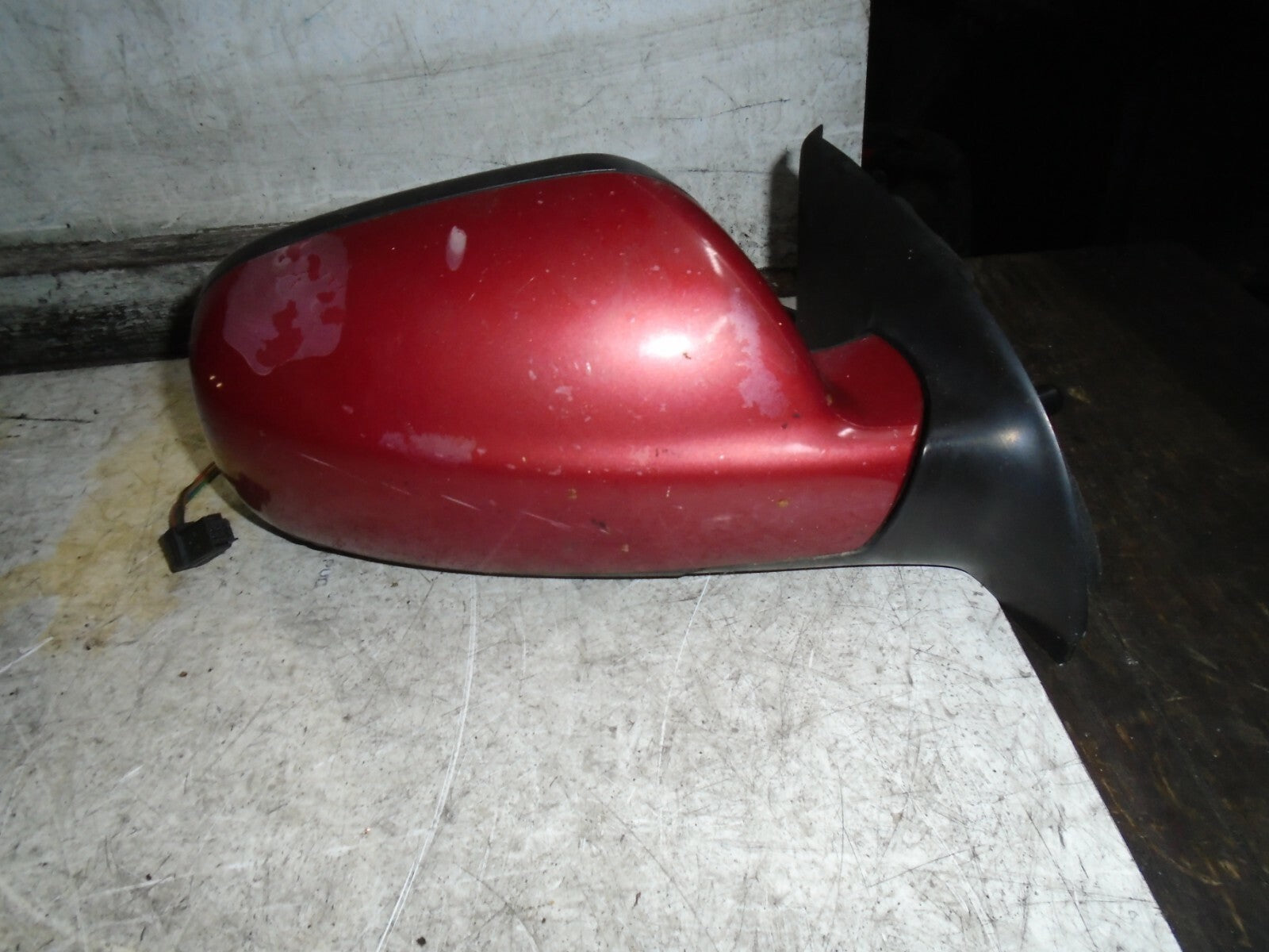 PEUGEOT 307 2006 OSF DRIVER SIDE FRONT ELECTRIC WING MIRROR RED