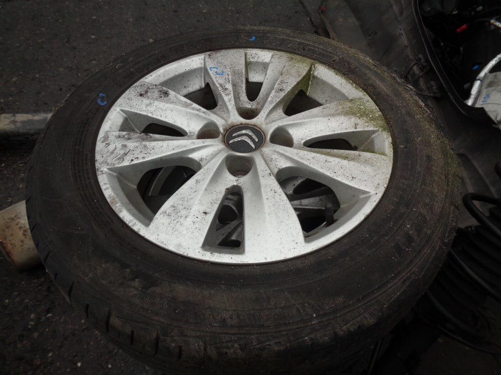 CITROEN C3 MK2 2010 15 INCH SINGLE ALLOY WHEEL WITH TYRE 185/65R15