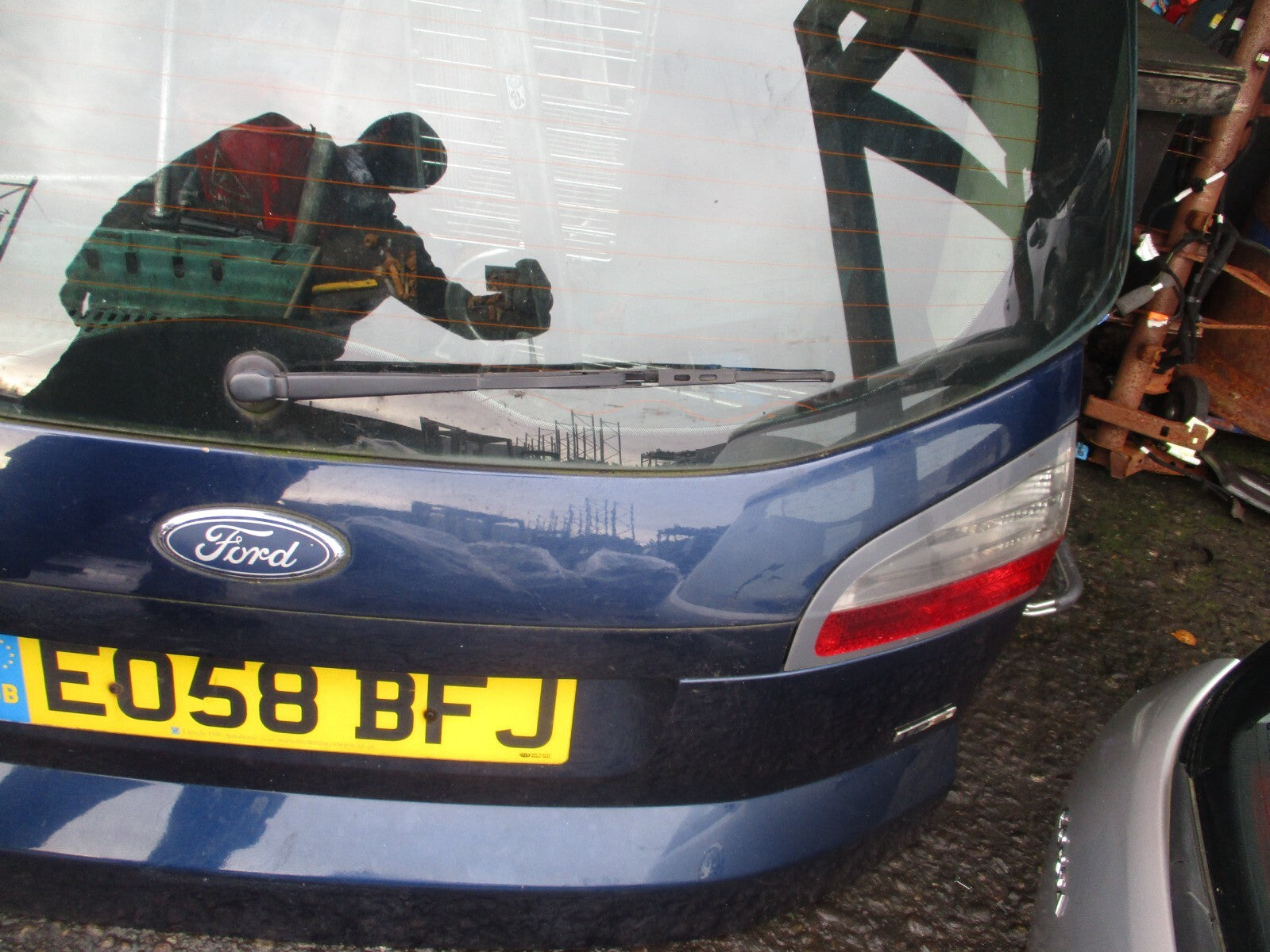 FORD S MAX MK1 2008 REAR COMPLETE TAILGATE BOOTLID BLUE