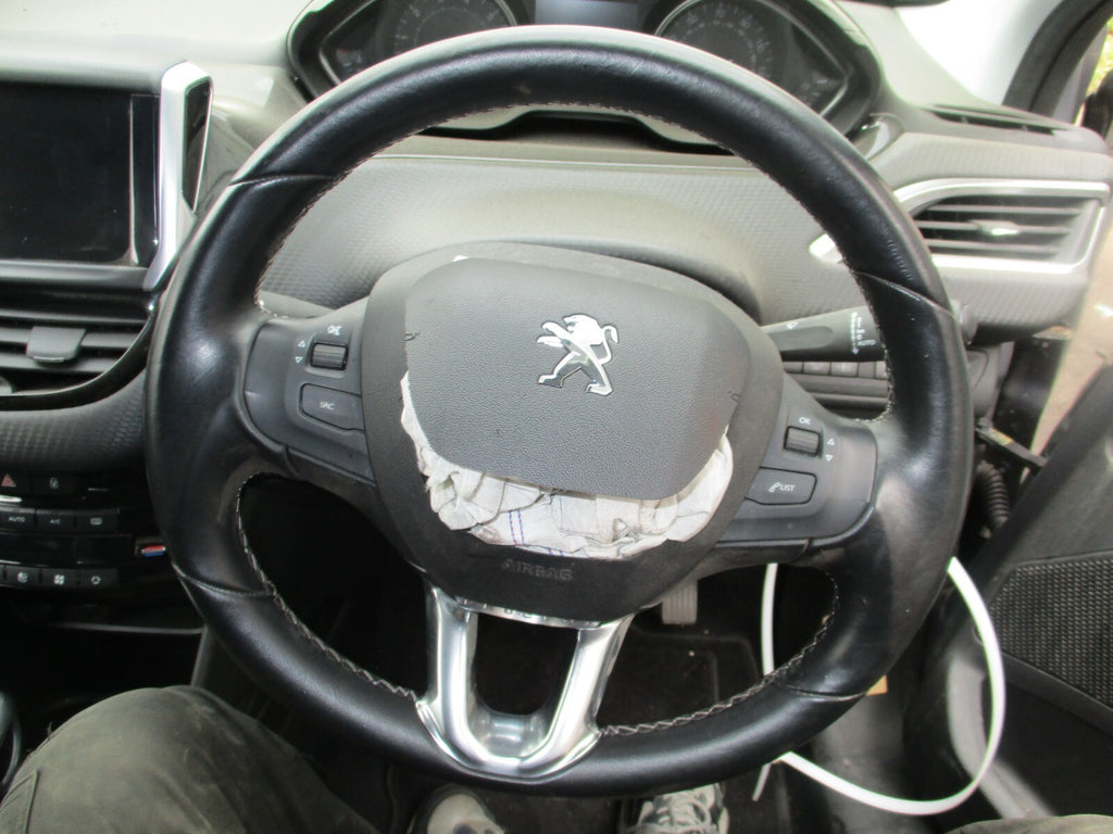 PEUGEOT 2008 2018 MK1 3 SPOKE MULTIFUNCTION LEATHER STEERING WHEEL