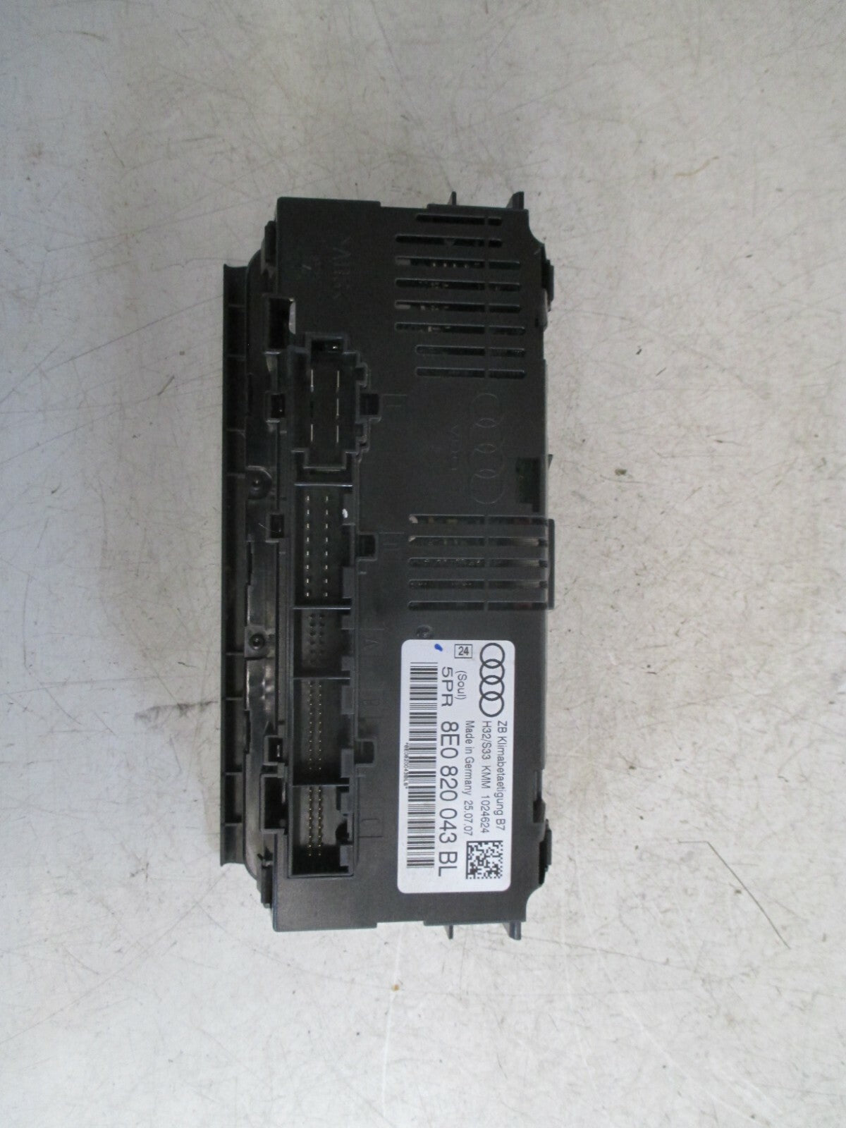 AUDI A4 2007 B7 CLIMATE CONTROL PANEL UNIT 8E0820043BL