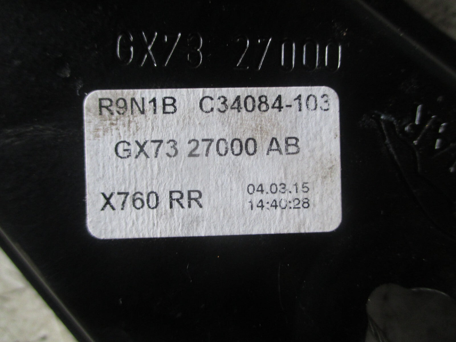 JAGUAR XE 2016 OSR DRIVER SIDE REAR WINDOW MOTOR REGULATOR GX7327000AB