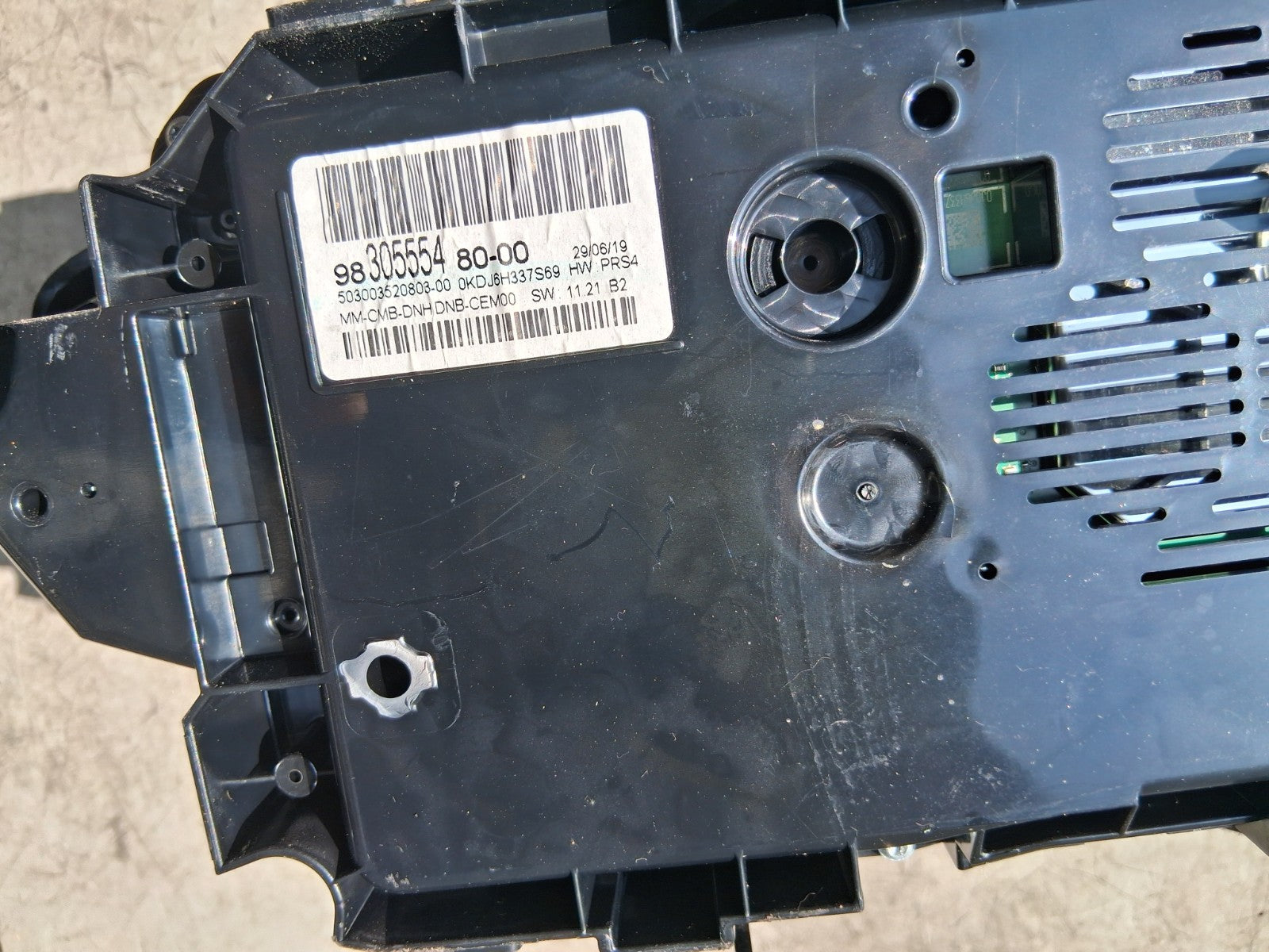 2019 PEUGEOT 5008 MK2 DIGITAL SPEEDOMETER INSTRUMENT CLUSTER 9830555480