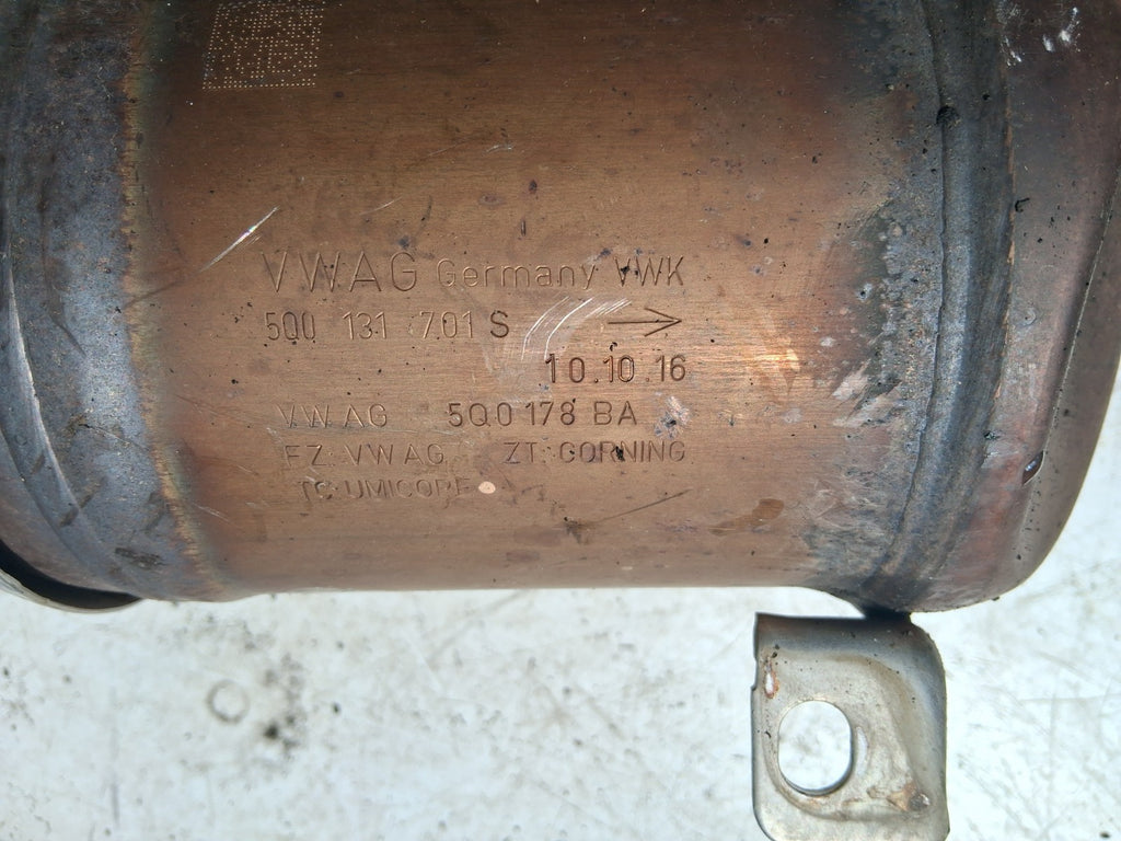 2018 AUDI A1 8X 1.4 TSI PETROL EXHAUST CATALYTIC CONVERTER 5Q0131701S