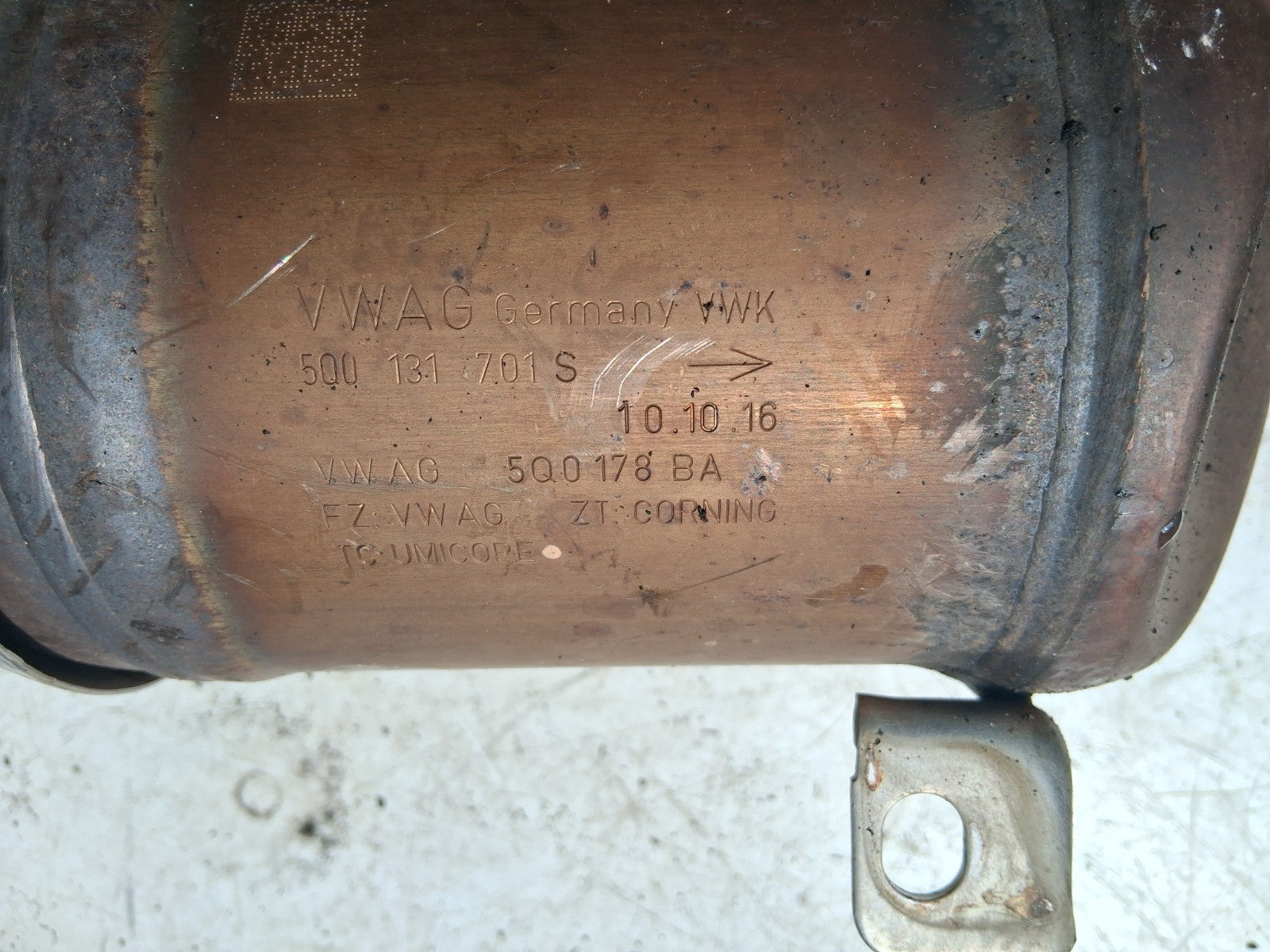 2018 AUDI A1 8X 1.4 TSI PETROL EXHAUST CATALYTIC CONVERTER 5Q0131701S