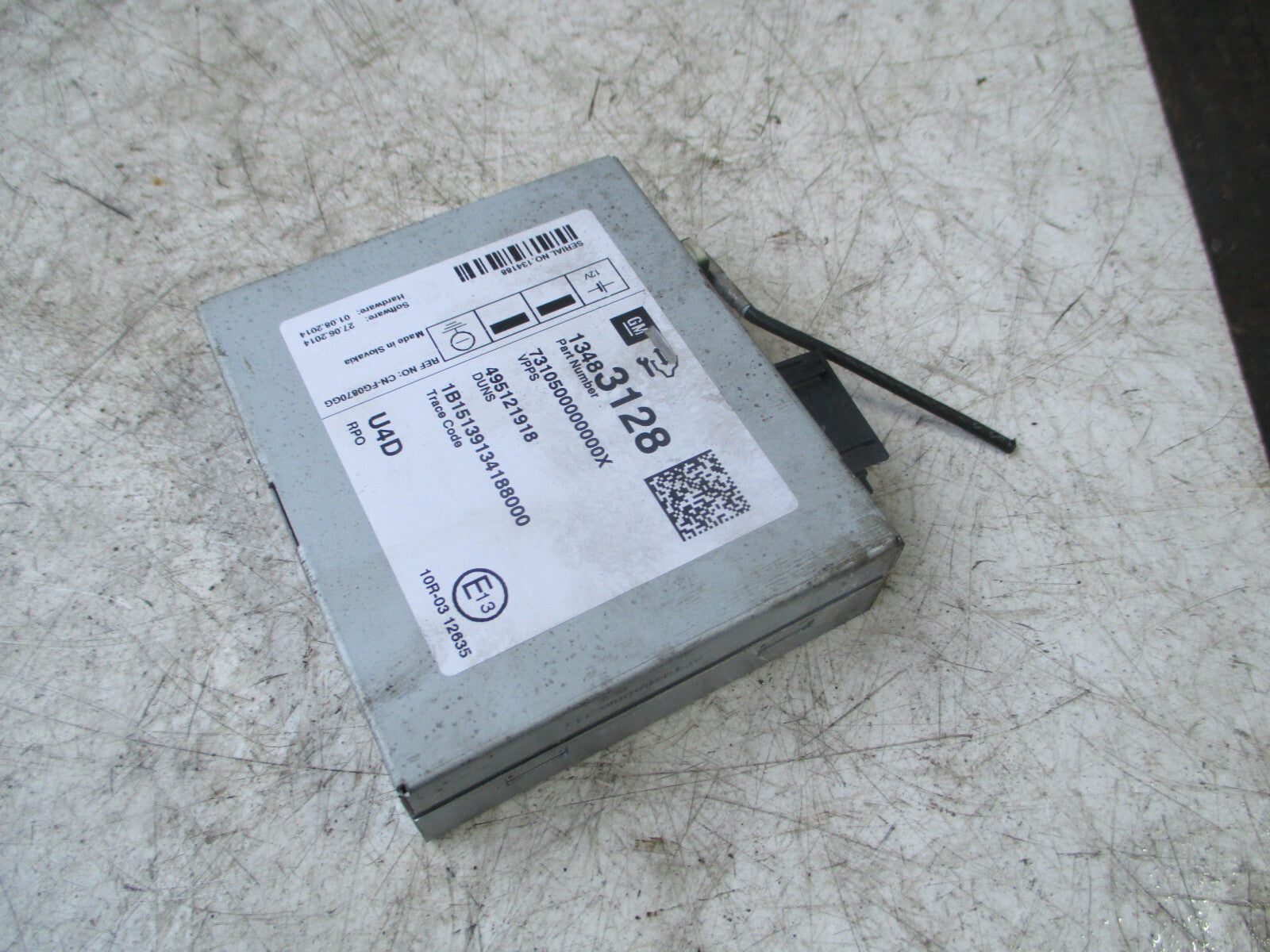 VAUXHALL ASTRA GTC 2016 RADIO RECIEVER MODULE 13483128
