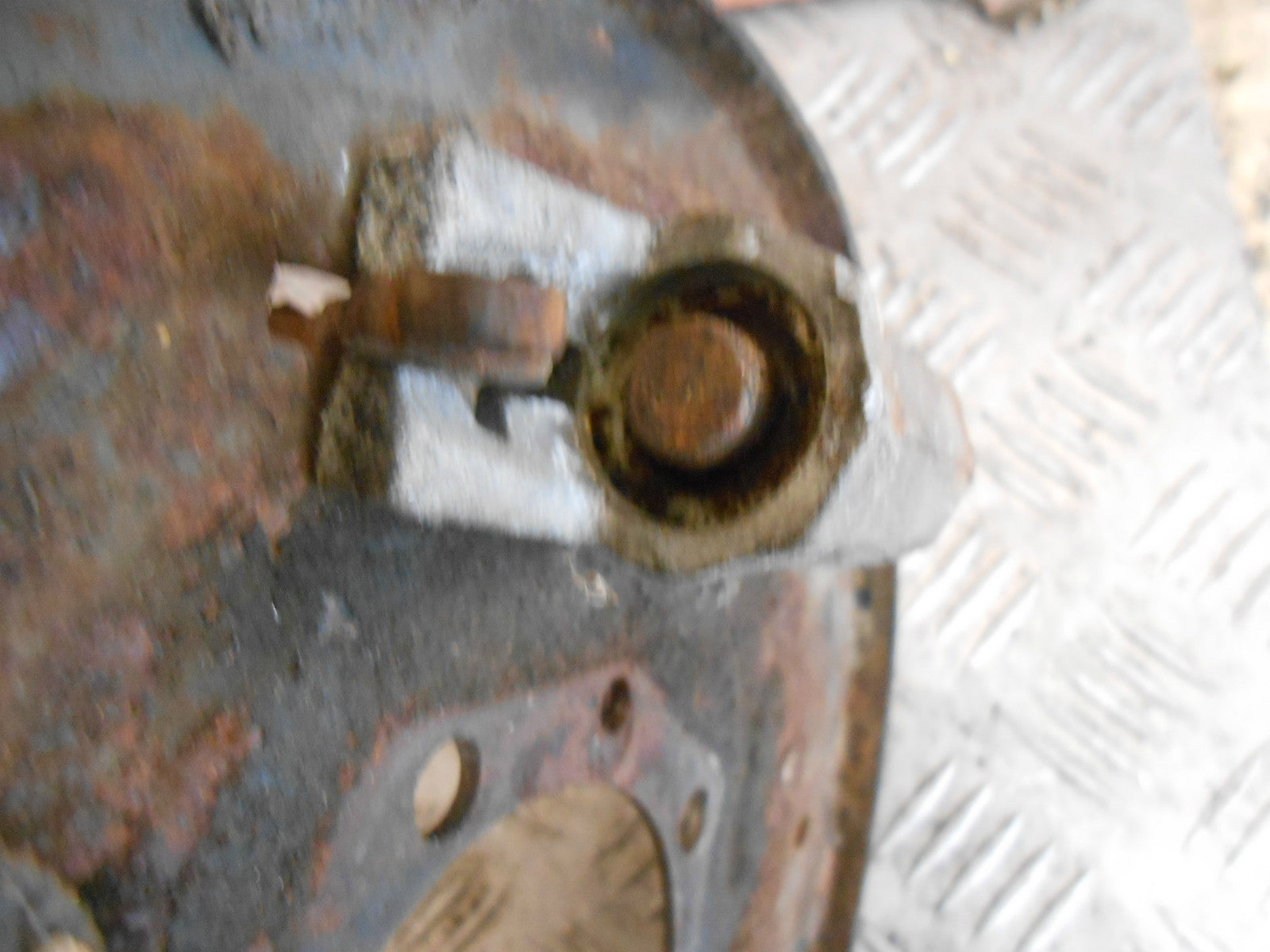 FORD PREFECT 107E 1959 NSR PASSENGER SIDE REAR STEEL BRAKE PLATE