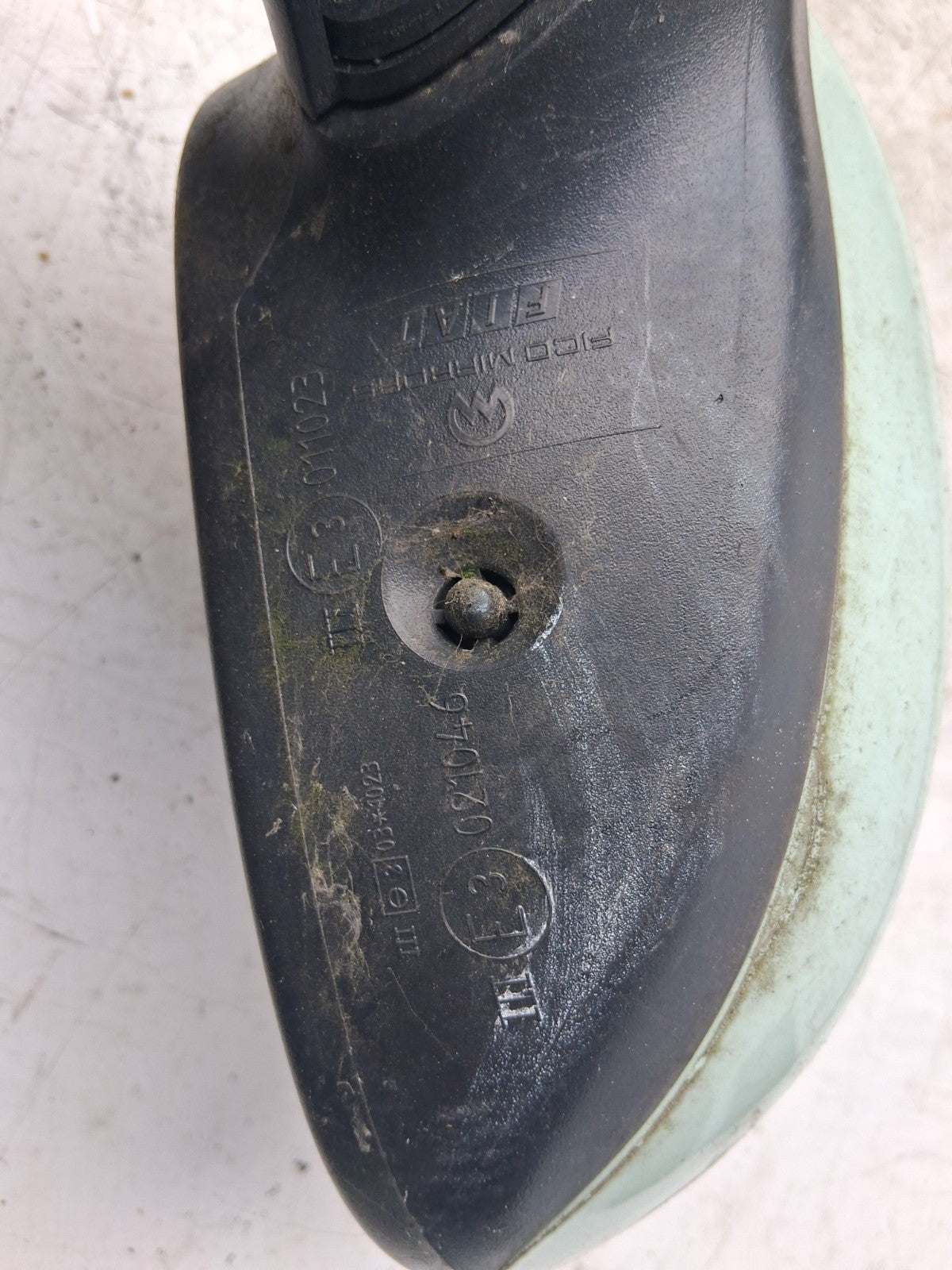 2015 FIAT 500 LOUNGE NSF PASSENGER SIDE FRONT LEFT WING MIRROR GREEN