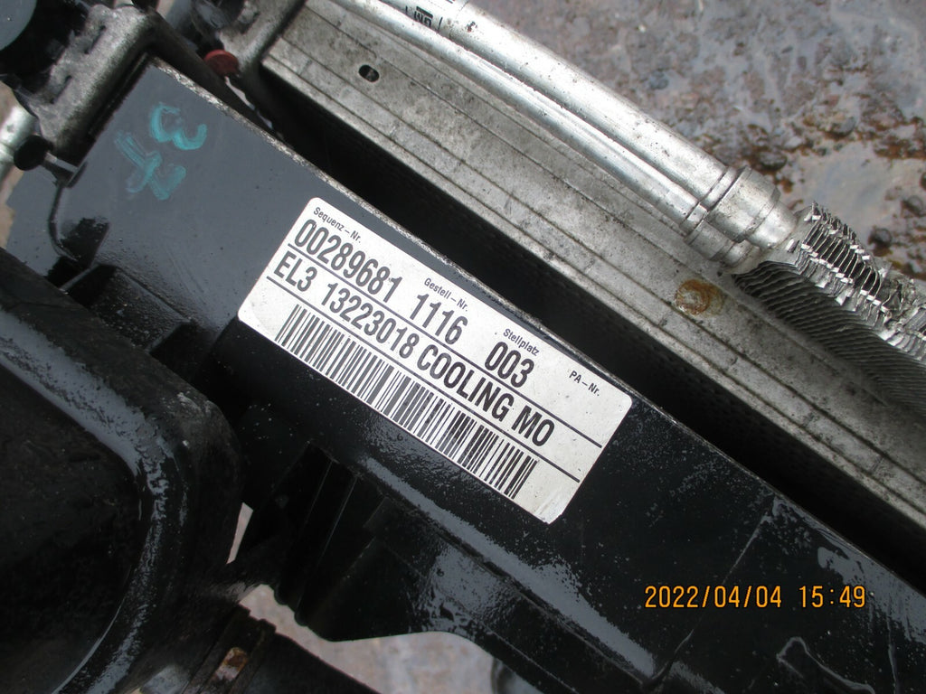 VAUXHALL INSIGNIA A 2.0 CDTI COOLANT RADIATOR  FAN 13223018