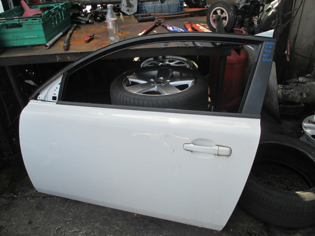 VOLVO C30 2012 3 DOOR NS PASSENGER SIDE DOOR BARE WHITE