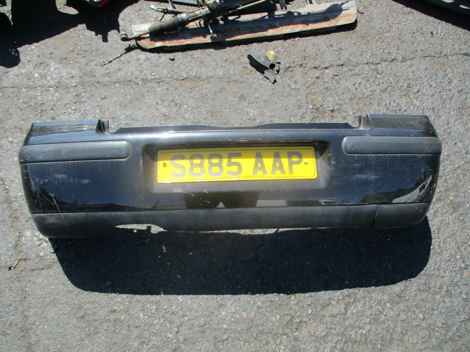 VW VOLKSWAGEN GOLF CABRIO 1998 REAR BACK PLASTIC BUMPER IN BLACK