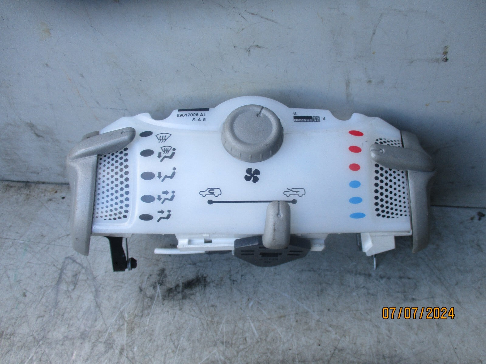 PEUGEOT 107 2007 HEATER AC CLIMATE CONTROL SWITCH PANEL