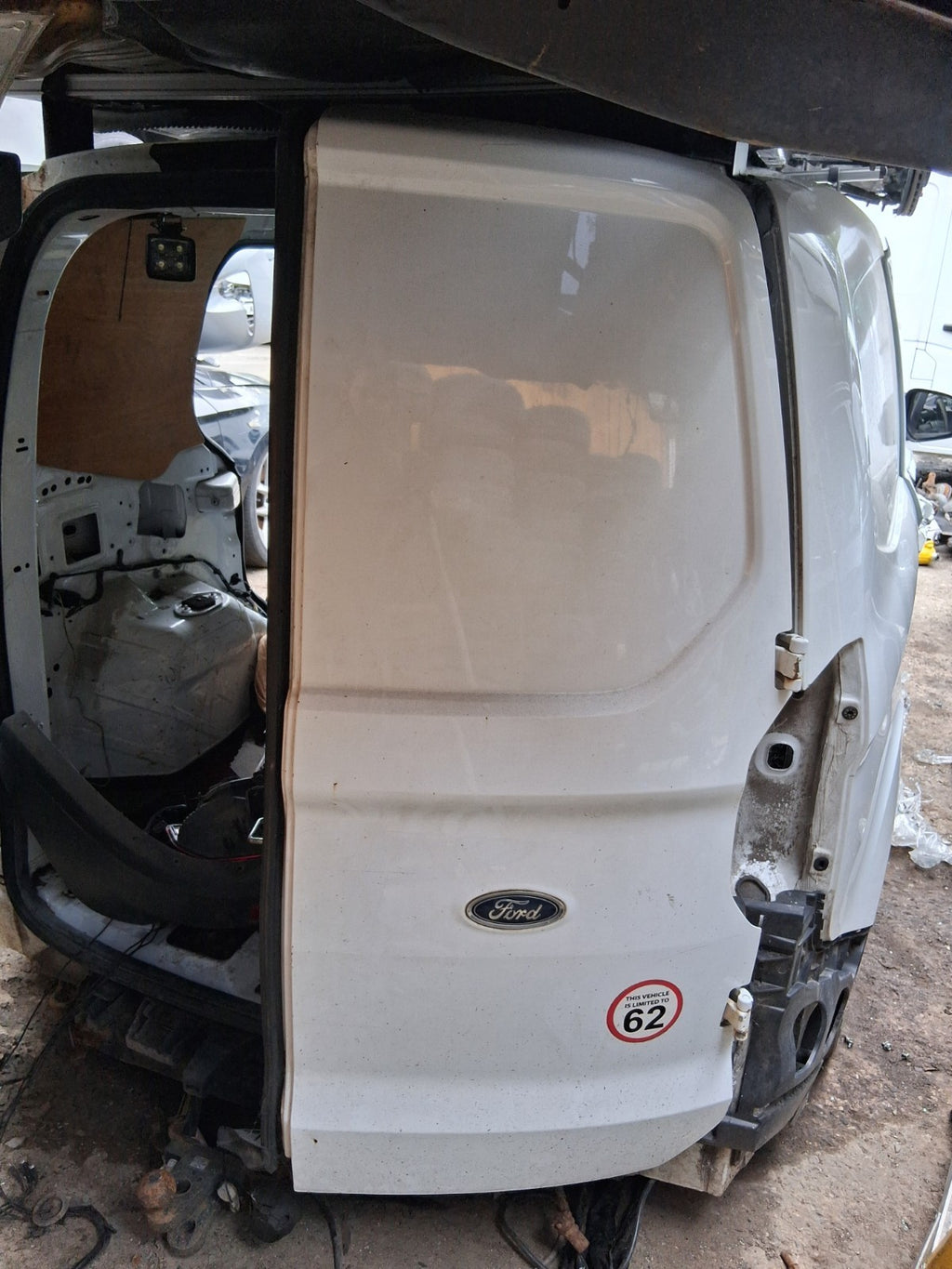 2015 FORD TRANSIT COURIER MK1 OS DRIVER SIDE REAR COMPLETE DOOR WHITE