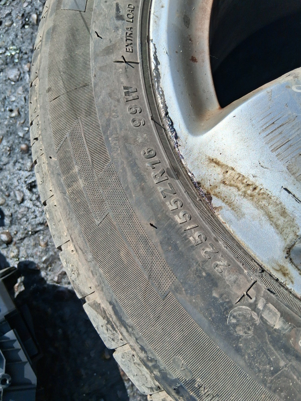 2004 MERCEDES BENZ E CLASS W211 16 INCH ALLOY WHEEL WITH TYRE 225/55R16