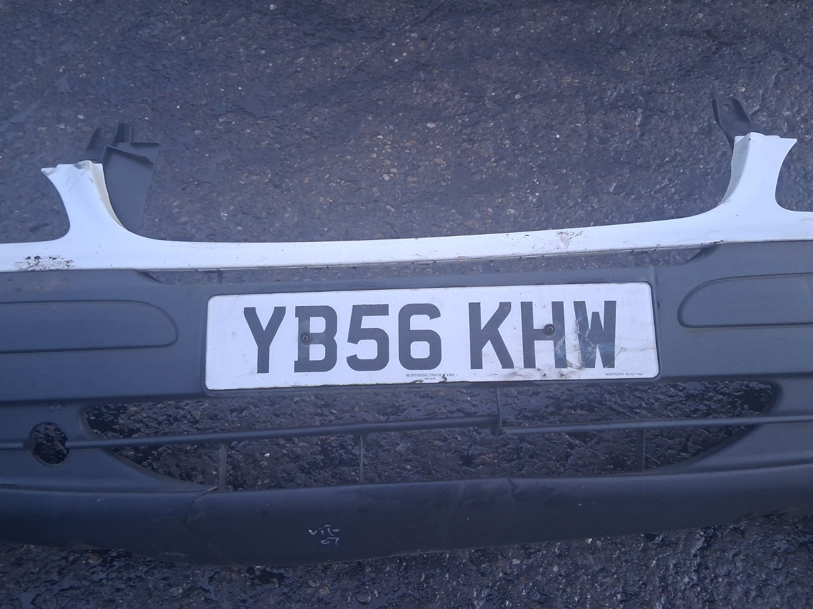 2007 MERCEDES BENZ VITO W639 FRONT BUMPER WHITE