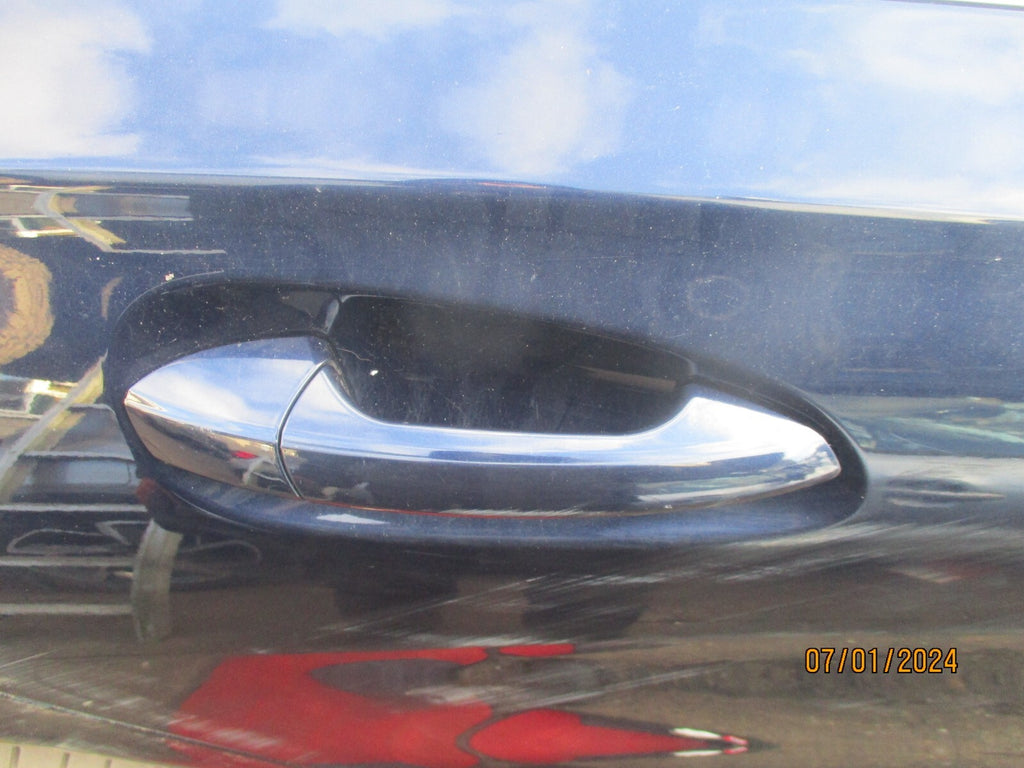 MERCEDES BENZ CLA 2016 C117 OSR DRIVER SIDE REAR EXTERIOR DOOR HANDLE LUNAR BLUE