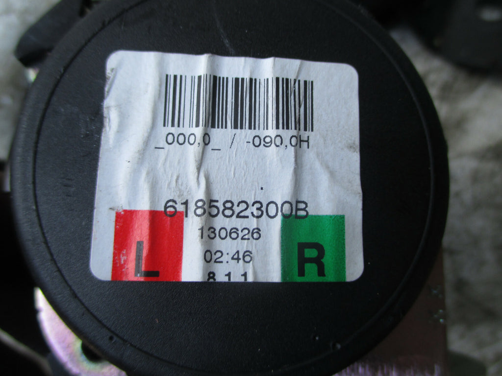 RANGE ROVER EVOQUE 2016 OSR DRIVER SIDE REAR SEAT BELT ASSEMBLY 618582300B