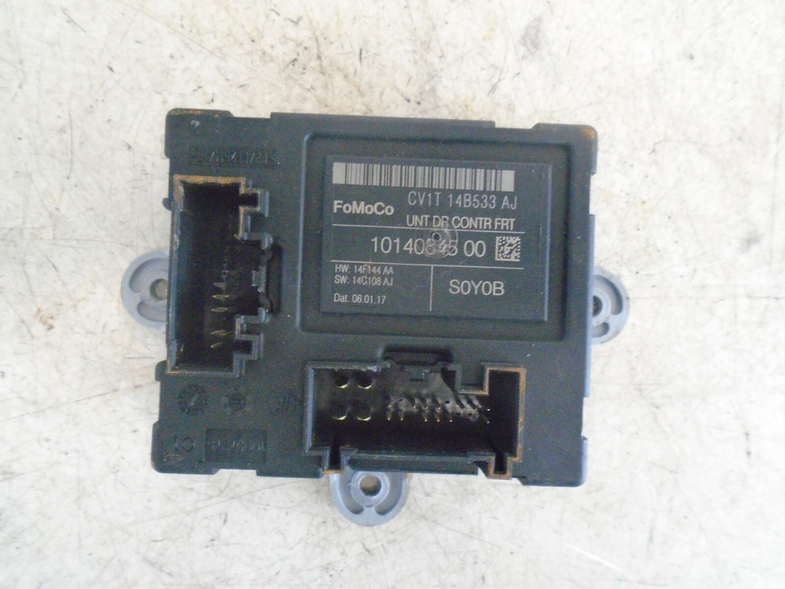 FORD B MAX 2017 NSF FRONT PASSENGER SIDE CONTROL MODULE 1014084500