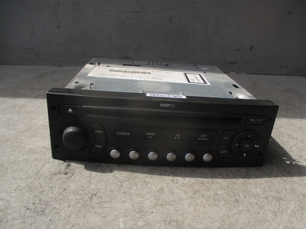 2007 CITROEN C8 MK1 RADIO CD PLAYER STEREO CONTROL HEAD UNIT 9660646677