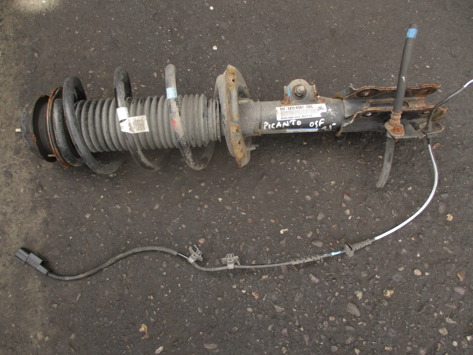 2021 KIA PICANTO MK3 1.0 PETROL OS DRIVER SIDE FRONT SHOCK ABSORBER 54660G6200
