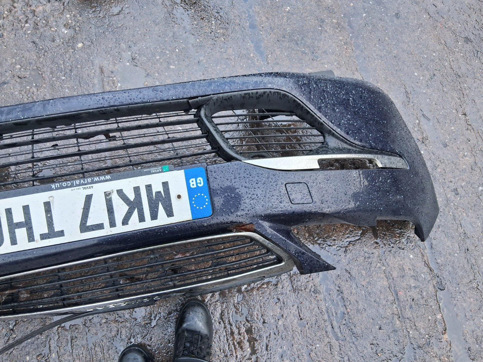 2017 PEUGEOT 308 MK2 COMPLETE FRONT BUMPER WITH GRILL GRILLE BLUE