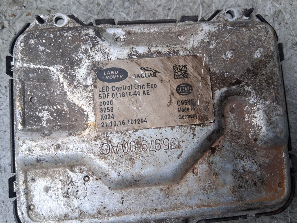 2019 JAGUAR XE X760 HEADLIGHT BALLAST CONTROL MODULE 5DF01181840AE