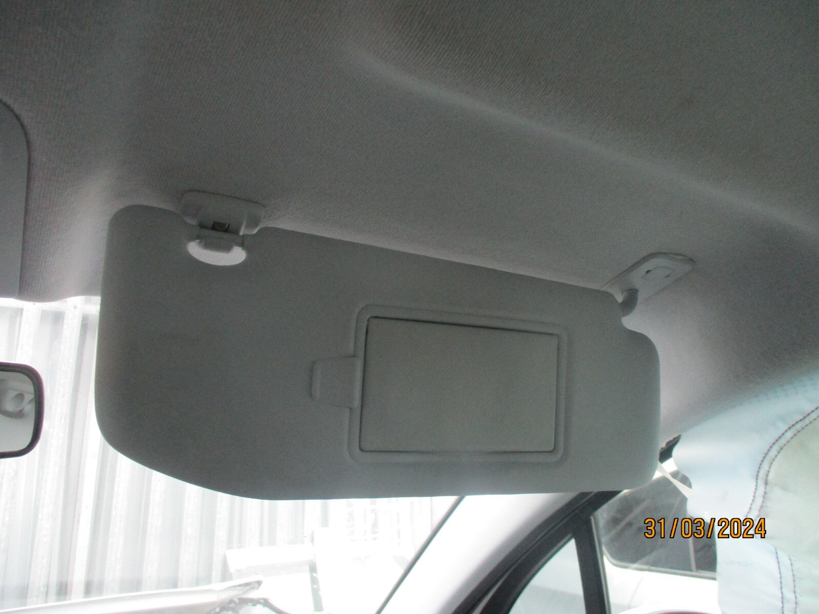 PEUGEOT 208 2016 OSF DRIVER SIDE FRONT INTERIOR SUN VISOR SHADE