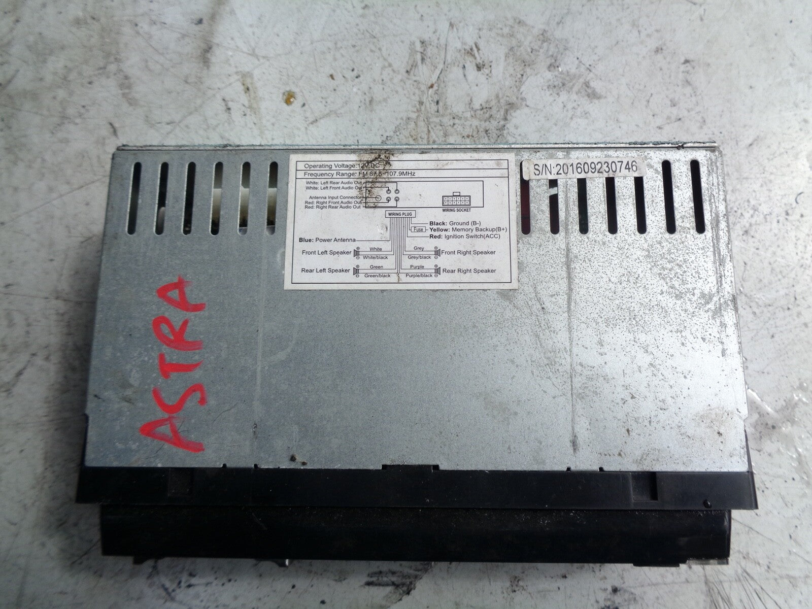 VAUXHALL ASTRA STEREO UNIT