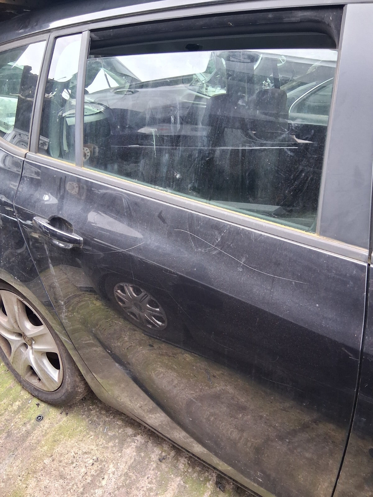 2014 VAUXHALL ZAFIRA C MK3 OSR DRIVER SIDE BARE DOOR CARBON FLASH METALIC 22C