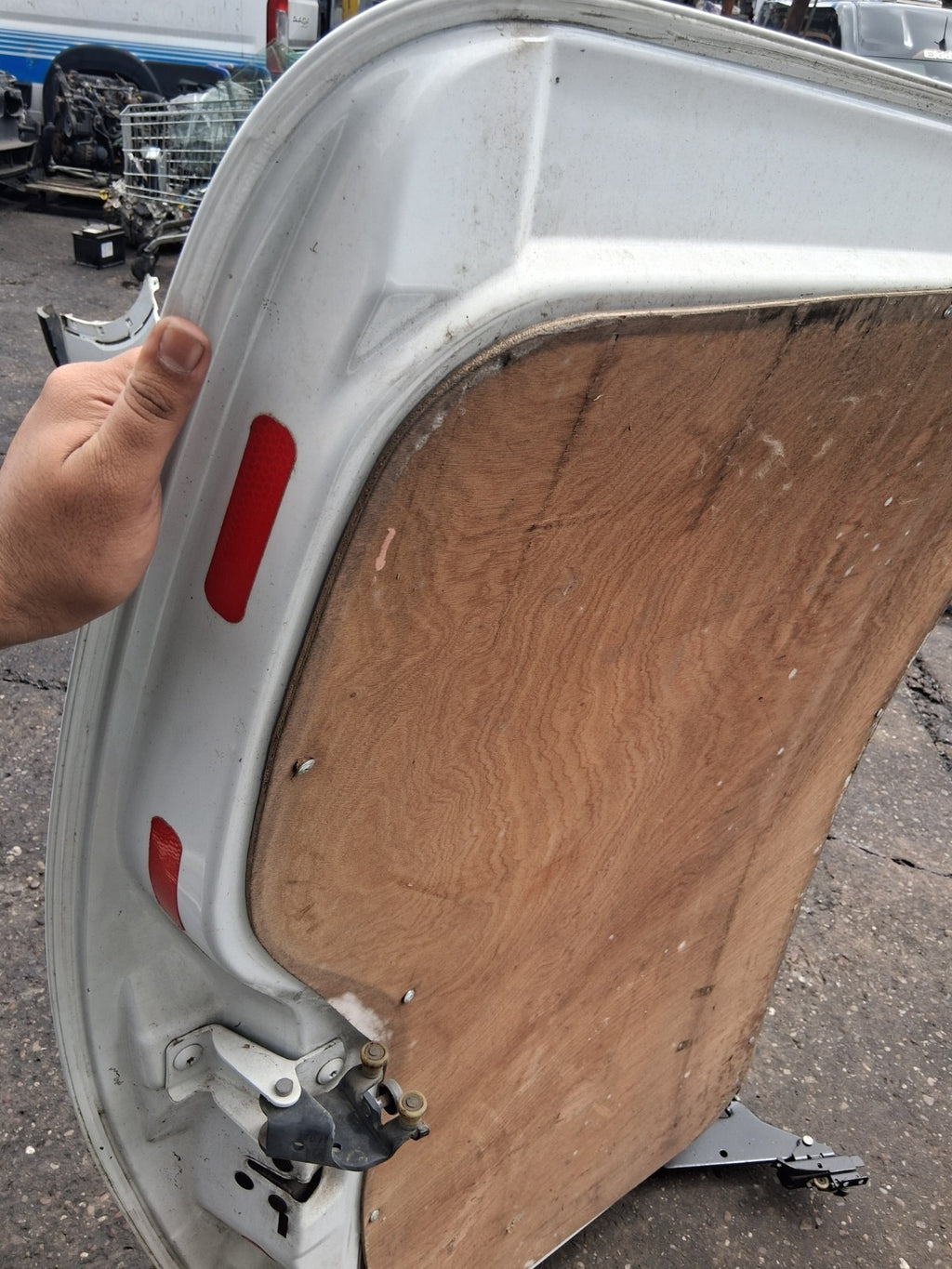 2018 MERCEDES-BENZ CITAN W415 NS PASSENGER SIDE SLIDING COMPLETE DOOR WHITE