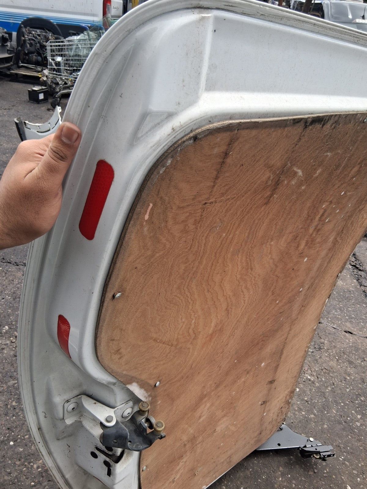 2018 MERCEDES-BENZ CITAN W415 NS PASSENGER SIDE SLIDING COMPLETE DOOR WHITE