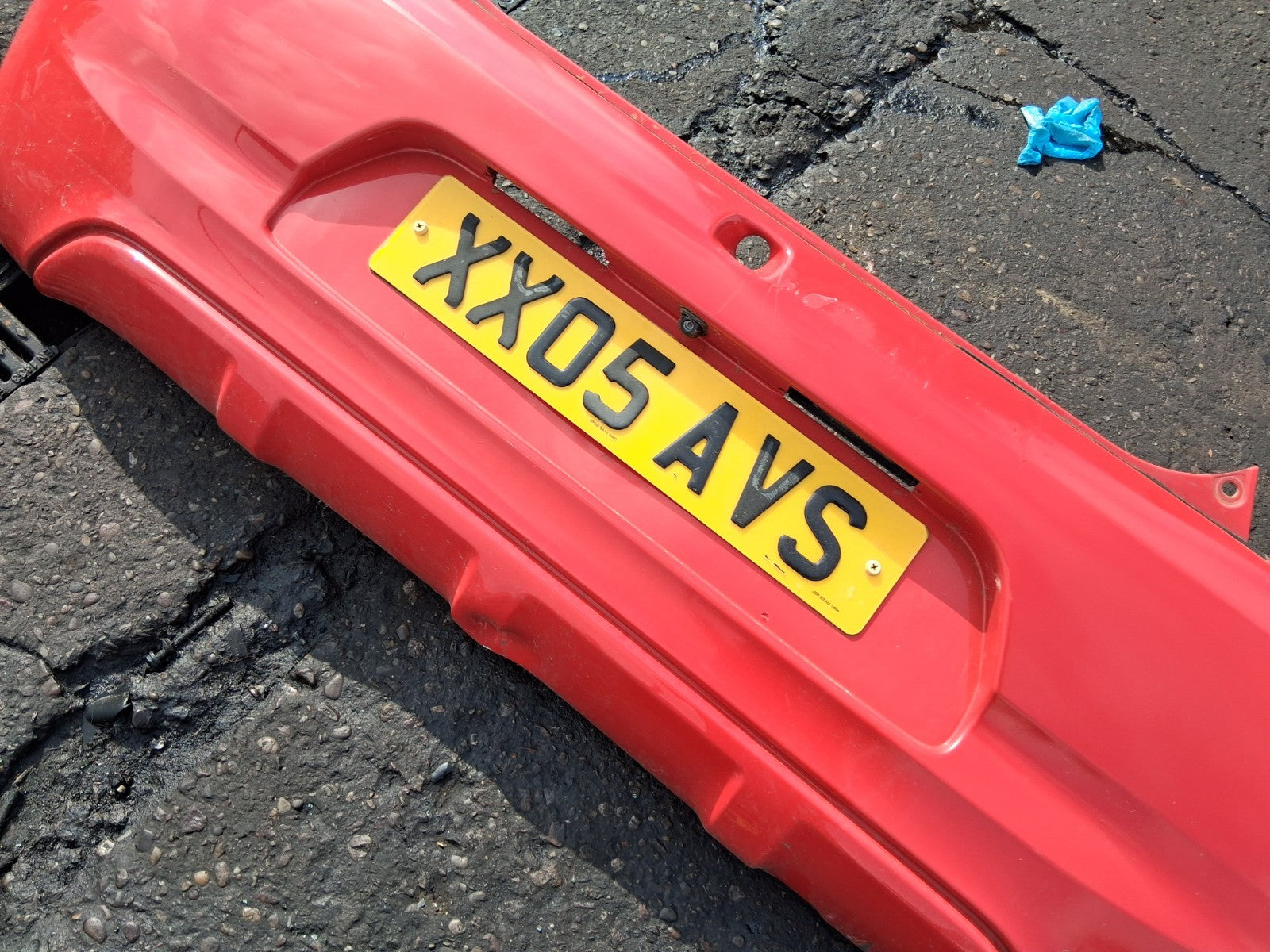 2016 PEUGEOT 108 3 DOOR MK2 COMPLETE REAR BUMPER RED