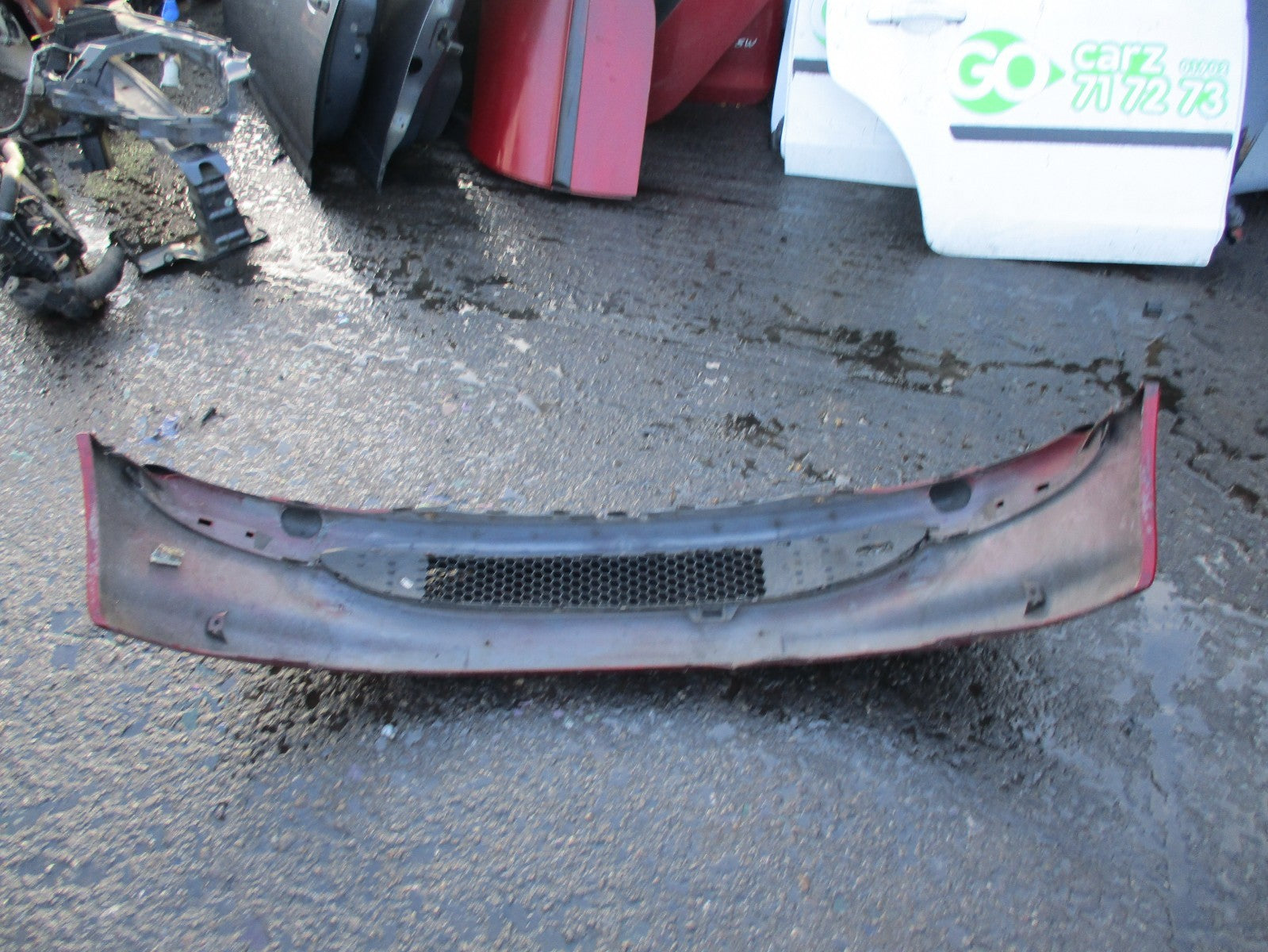 PEUGEOT 206 PRE FACELIFT FRONT BUMPER COMPLETE RED