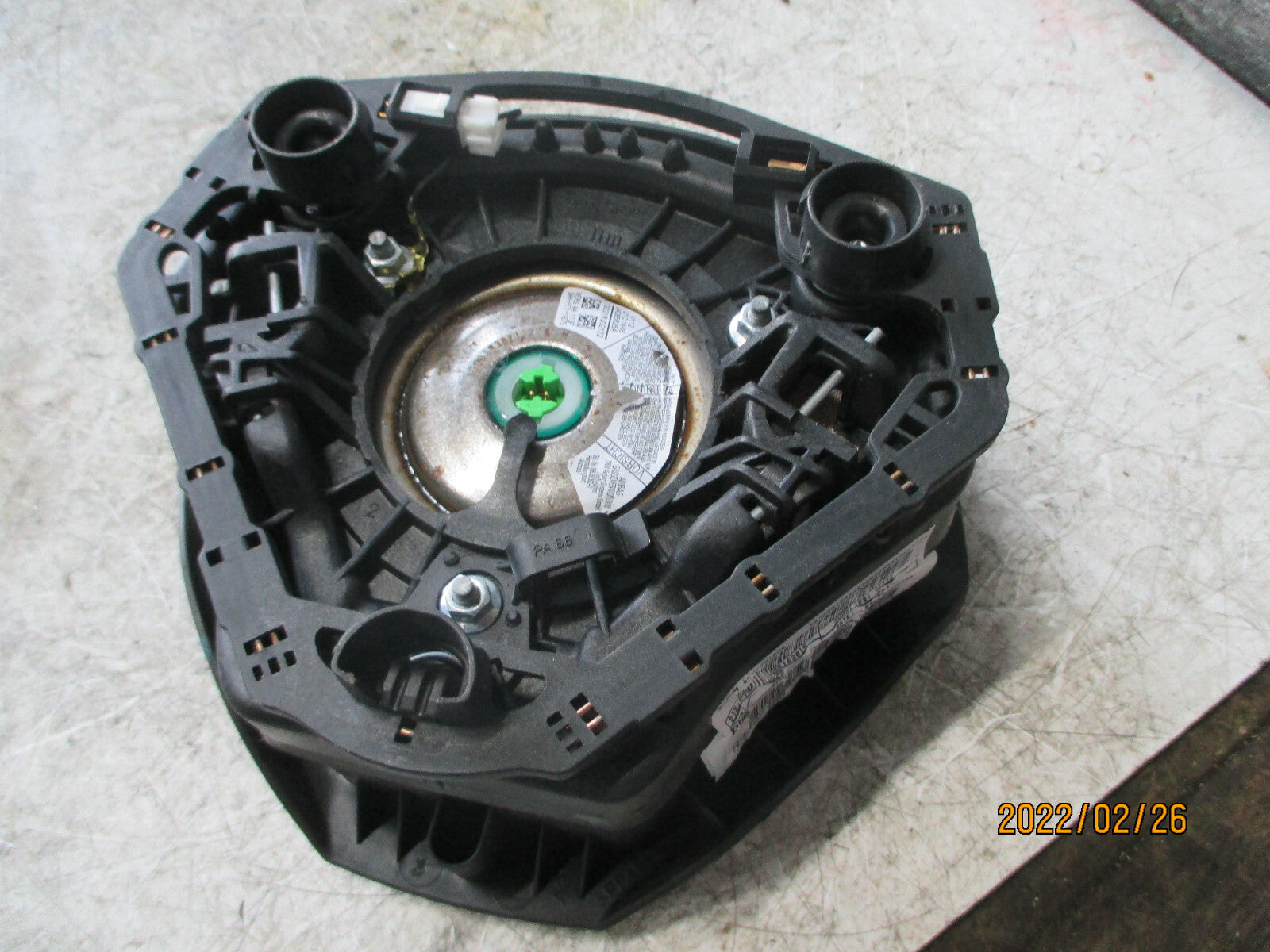 FIAT PUNTO EVO MK3 2013 DRIVER SIDE STEERING WHEEL AIRBAG 07355162010