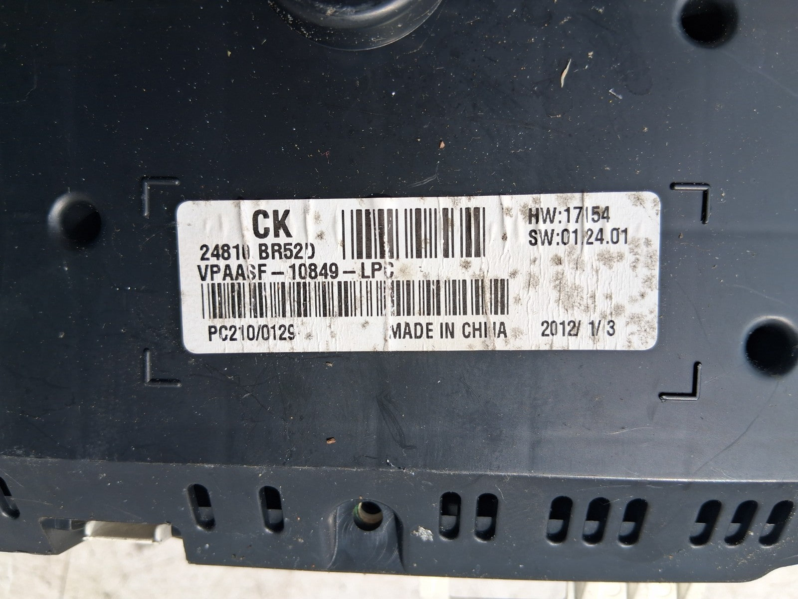2013 NISSAN QASHQAI J10 SPEEDO SPEEDOMETER INSTRUMENT CLUSTER VPAASF10849LPC