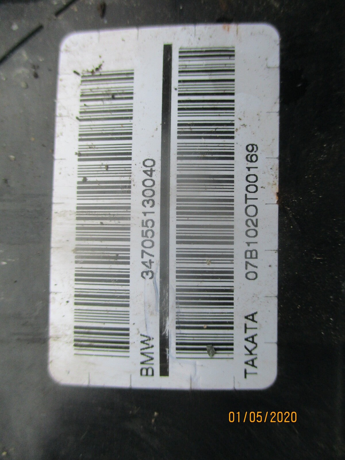 BMW Z4 E86 2007 COUPE OS DRIVER SIDE FRONT RIGHT DOOR SAFETY BAG 6167502