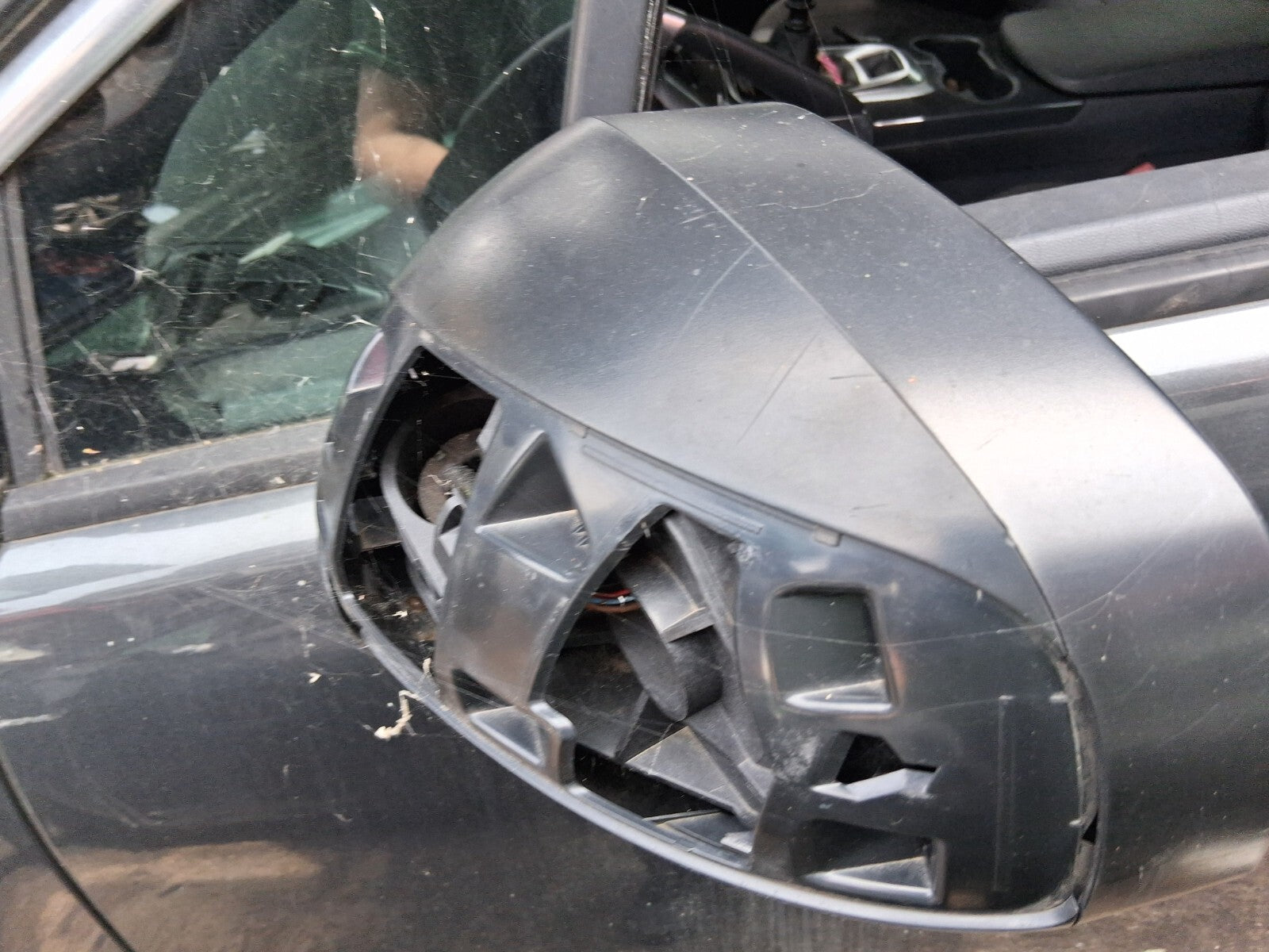 2012 PEUGEOT 3008 MK1 NSF PASSENGER SIDE FRONT LEFT WING MIRROR GRIS SHARK KTPD