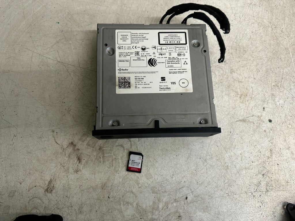 2016 SEAT IBIZA MK4 6J MIB STD2 STEREO HEAD UNIT SCREEN DISPLAY 5QA035858