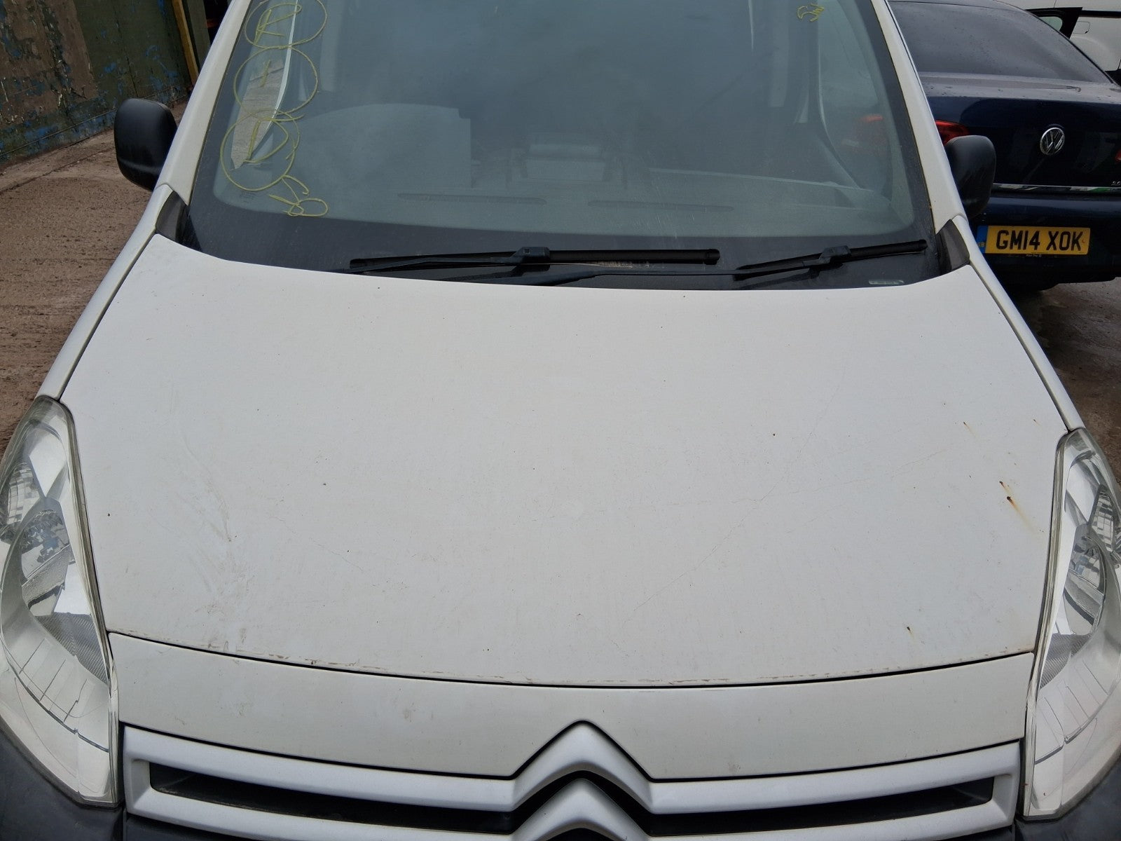2017 CITROEN BERLINGO MK2 FRONT BONNET HOOD PANEL WHITE