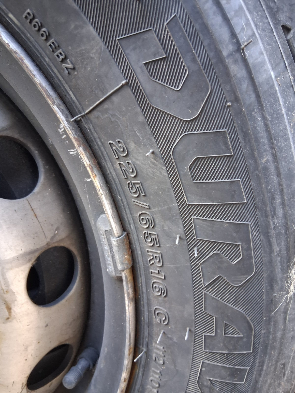 2024 RENAULT MASTER MK3 16 INCH STEEL WHEEL WITH TYRE 225/65R16 REF 1