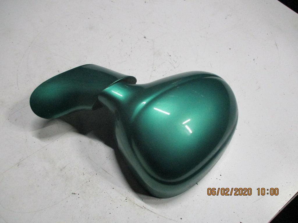 DAEWOO MATIZ 2004 OS DRIVER SIDE MANUAL DOOR WING MIRROR IN GREEN