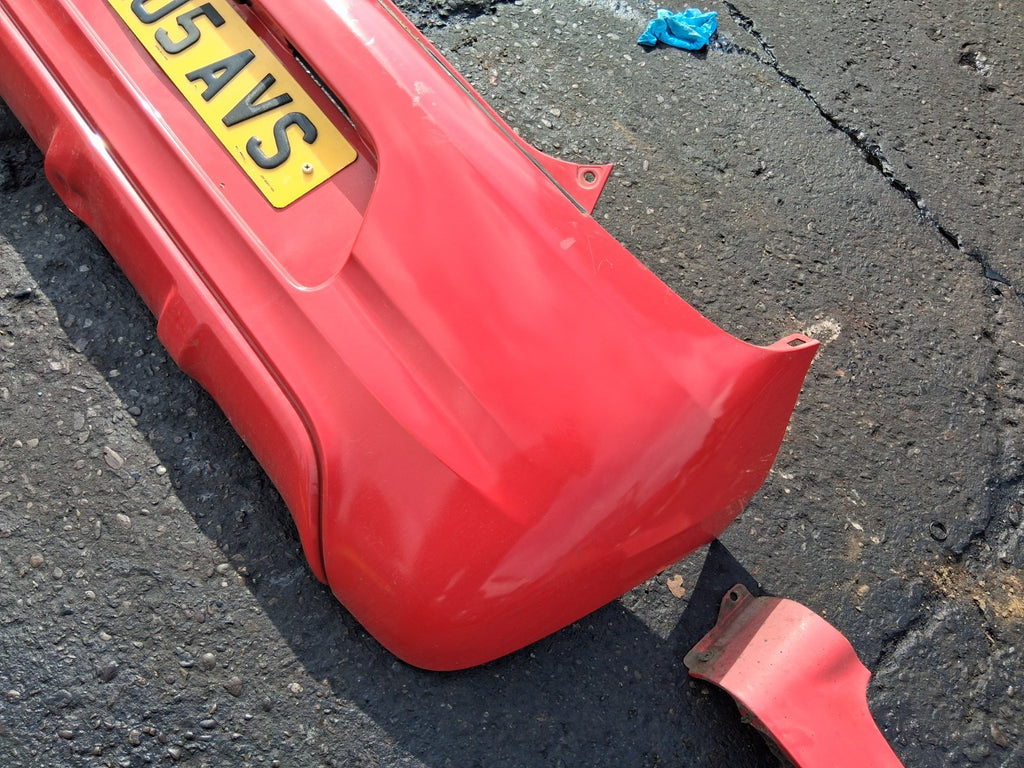 2016 PEUGEOT 108 3 DOOR MK2 COMPLETE REAR BUMPER RED