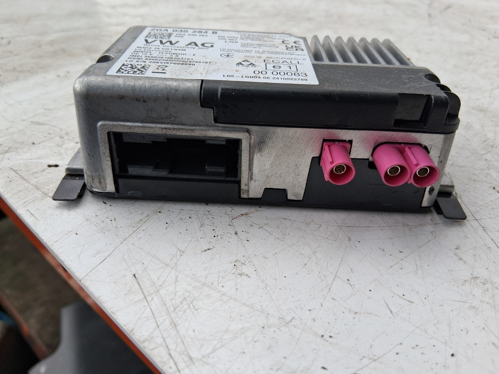 2022 AUDI A1 MK2 1.0 PETROL BLUETOOTH CONTROL MODULE 2GA035284B