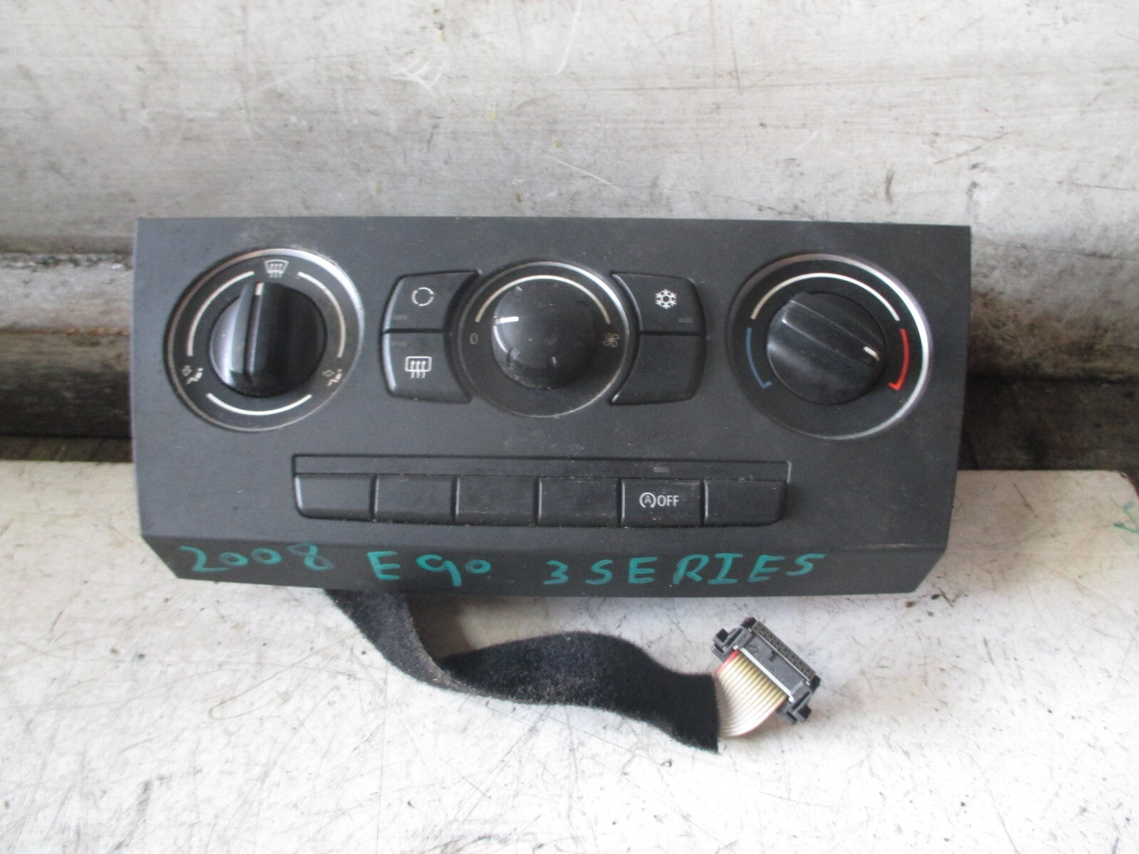 BMW 3 SERIES E90 2008 HEATER AC CLIMATE CONTROL SWITCH PANEL 9168116