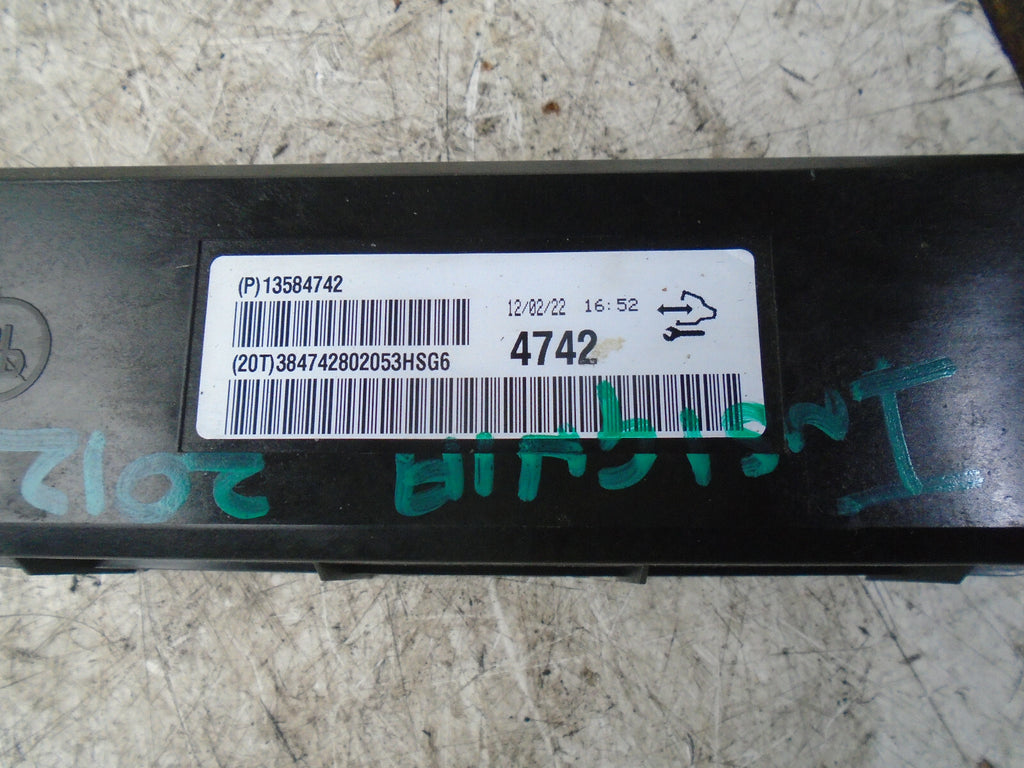 VAUXHALL INSIGNIA MK1 2012 HEATER CONTROL AIR CONTROL MODULE 13584742