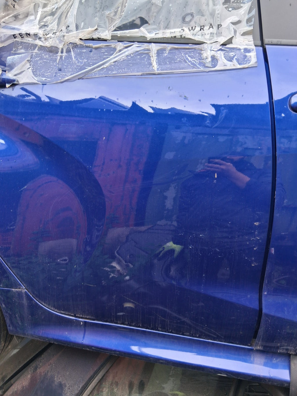 2023 TOYOTA YARIS MK4 OSR DRIVER SIDE REAR RIGHT BARE DOOR BLUE