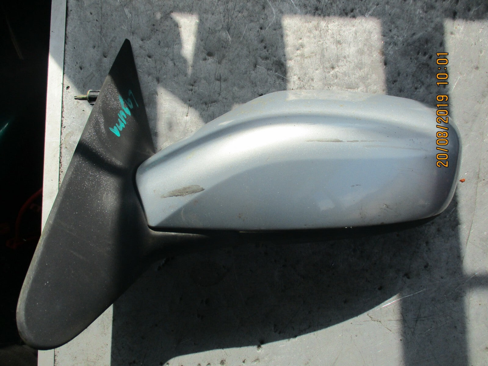 RENAULT LAGUNA MK2 NS PASSENGER SIDE ELECTRIC DOOR WING MIRROR SILVER
