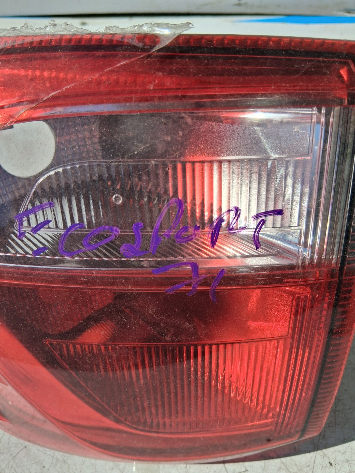 2021 FORD ECOSPORT 71 NSR NEAR LEFT PASSENGER SIDE OUTER TAIL LIGHT CN1513405BC