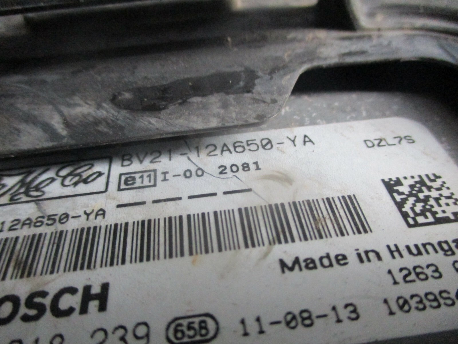 FORD FIESTA MK7 2014 1.4 TDCI DIESEL ECU ENGINE CONTROL 0281018239 BV2112A650YA